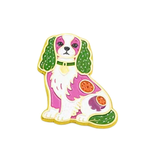 Needle Minder for Needlepoint & Cross Stitch | Pink Spaniel