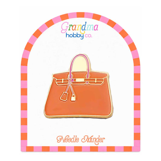 Needle Minder for Needlepoint & Cross Stitch | Orange Bag